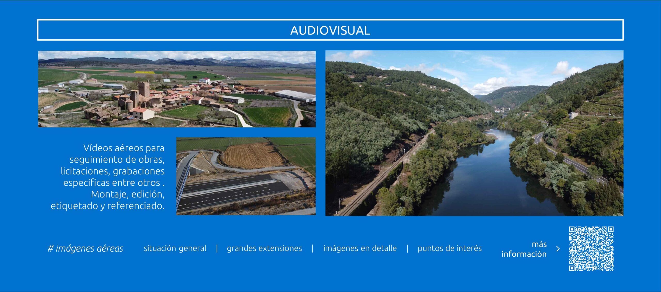 Vídeos aéreos para seguimientos de obras